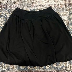 Talbots petite large black flouncy skirt
